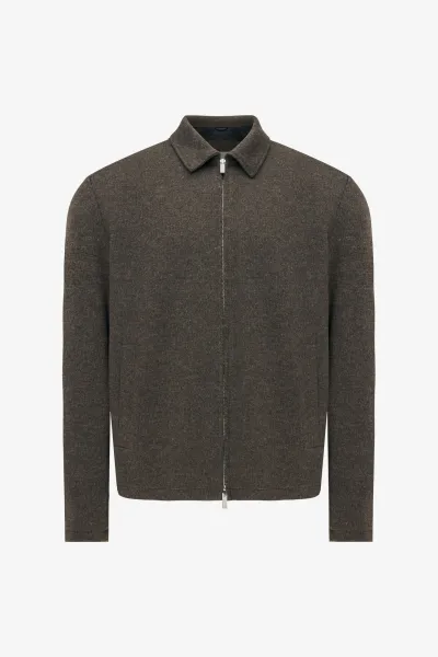 Monogram Overshirt Viper | Donkerbruin