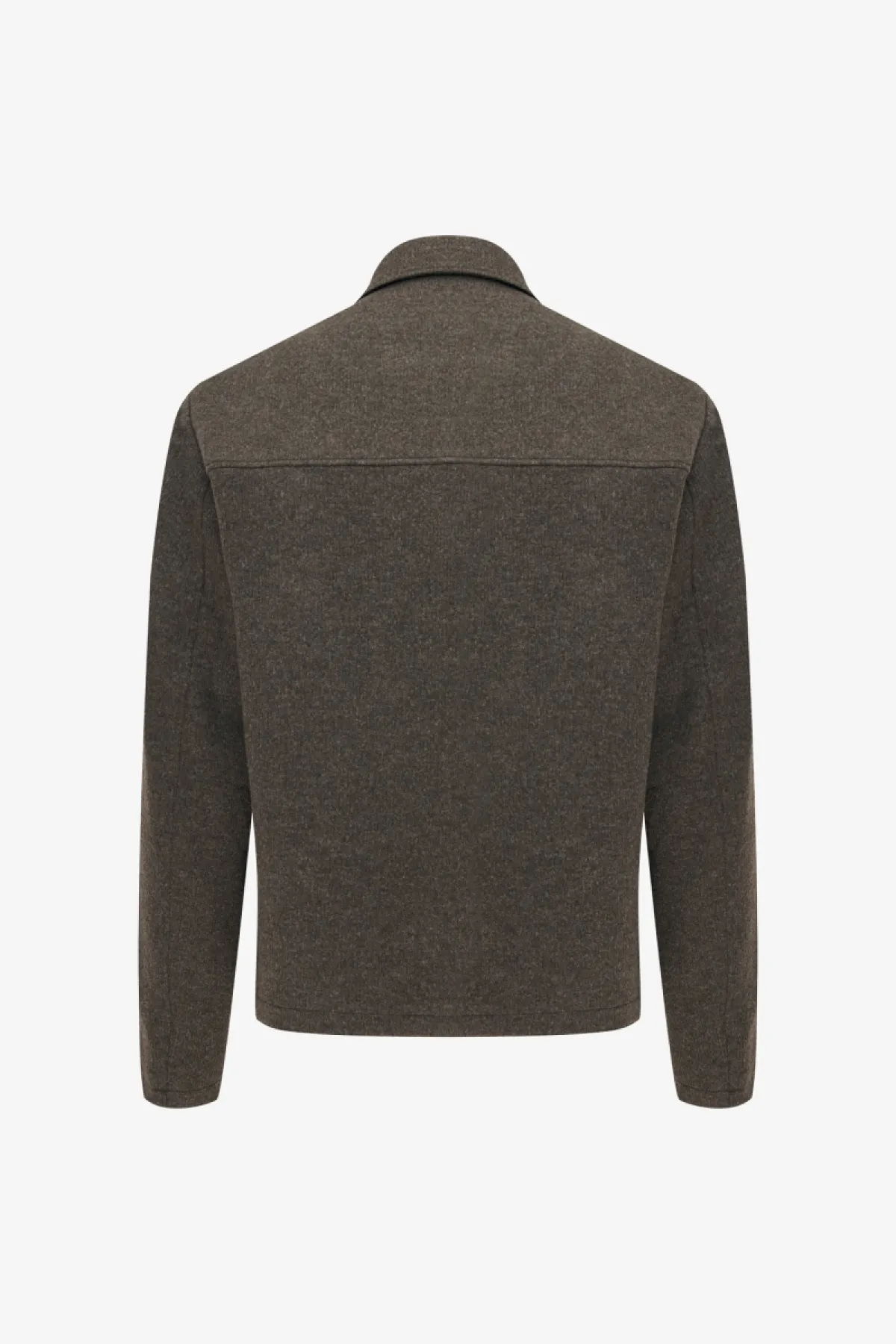 Monogram Overshirt Viper | Donkerbruin