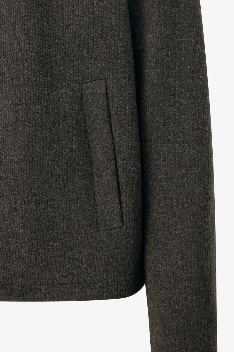 Monogram Overshirt Viper | Donkerbruin