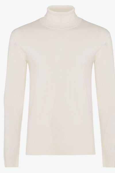 Wollen coltrui off white