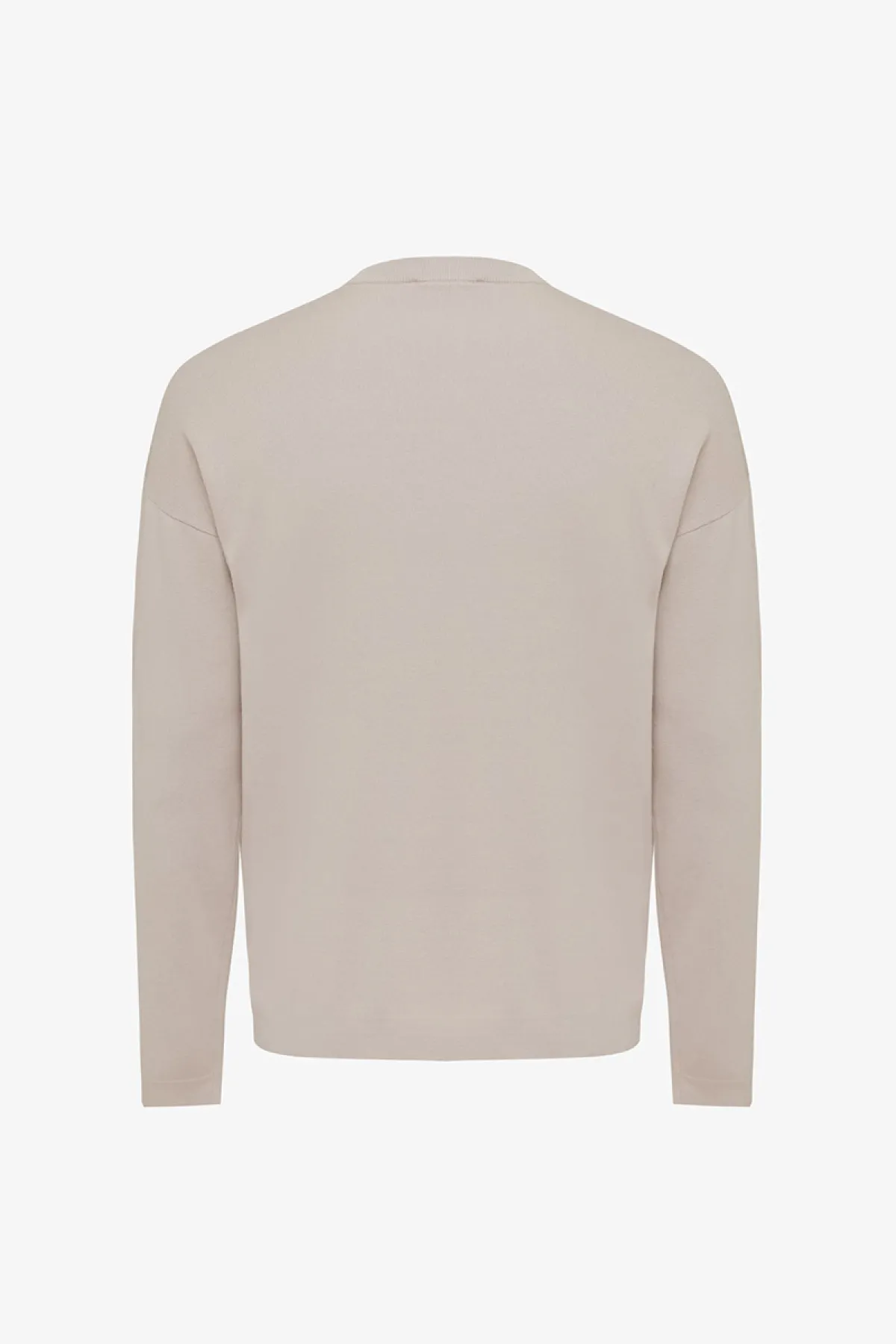 Monogram crewneck logo | Beige