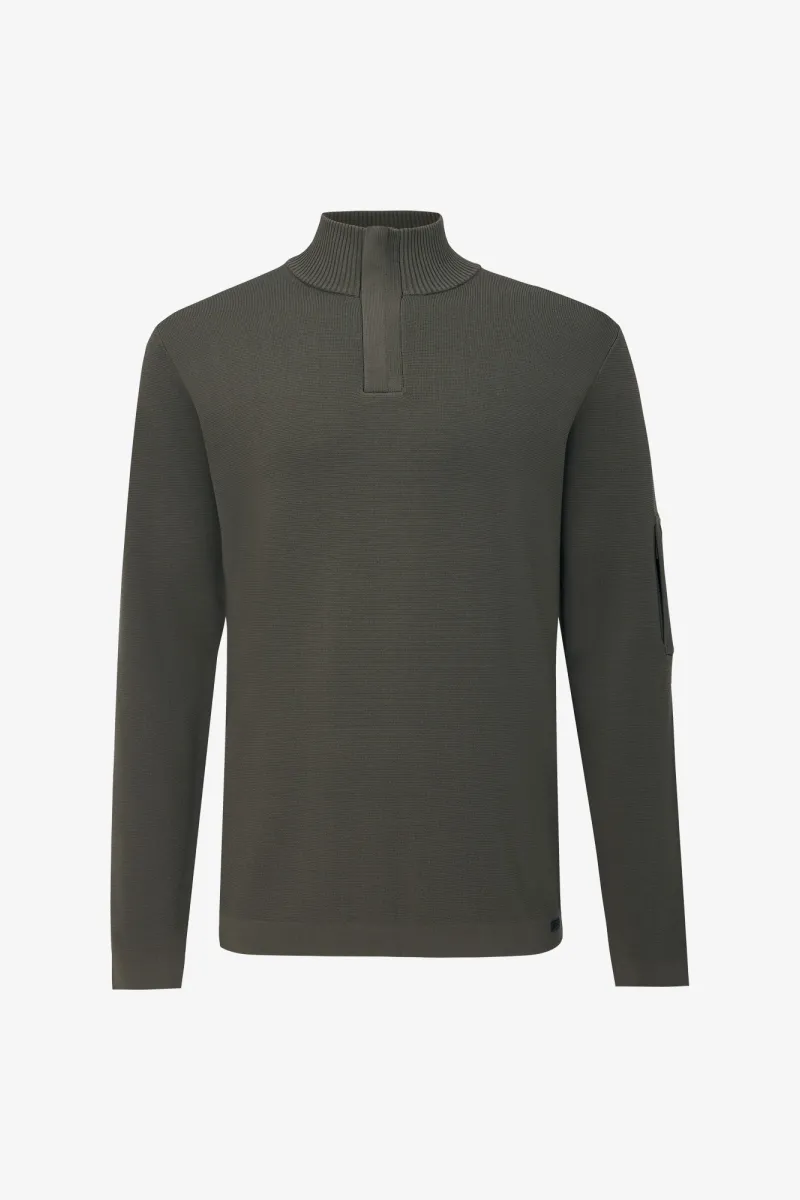 Turtle Zip Longsleeve | Groen