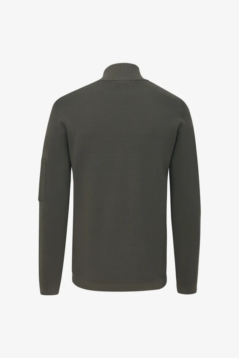 Turtle Zip Longsleeve | Groen