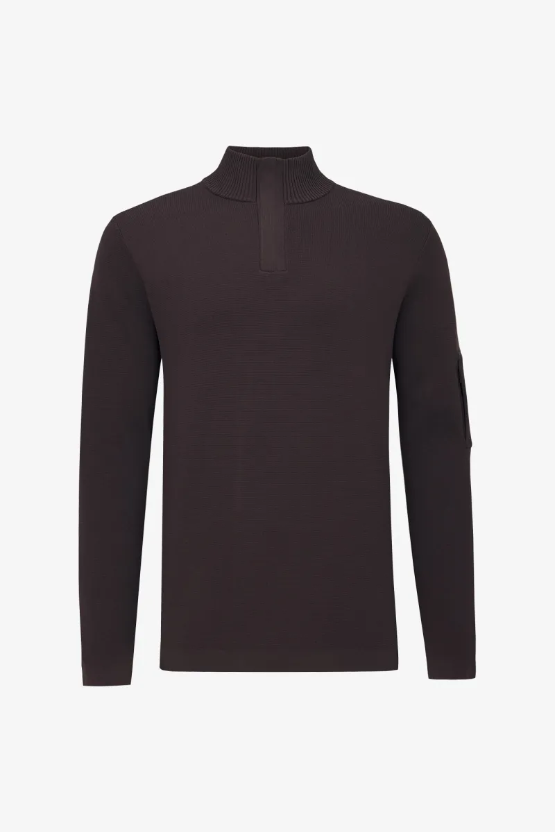 Turtle Zip Longsleeve | Bordeaux