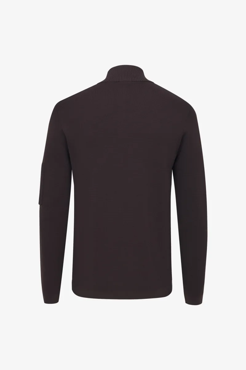Turtle Zip Longsleeve | Bordeaux