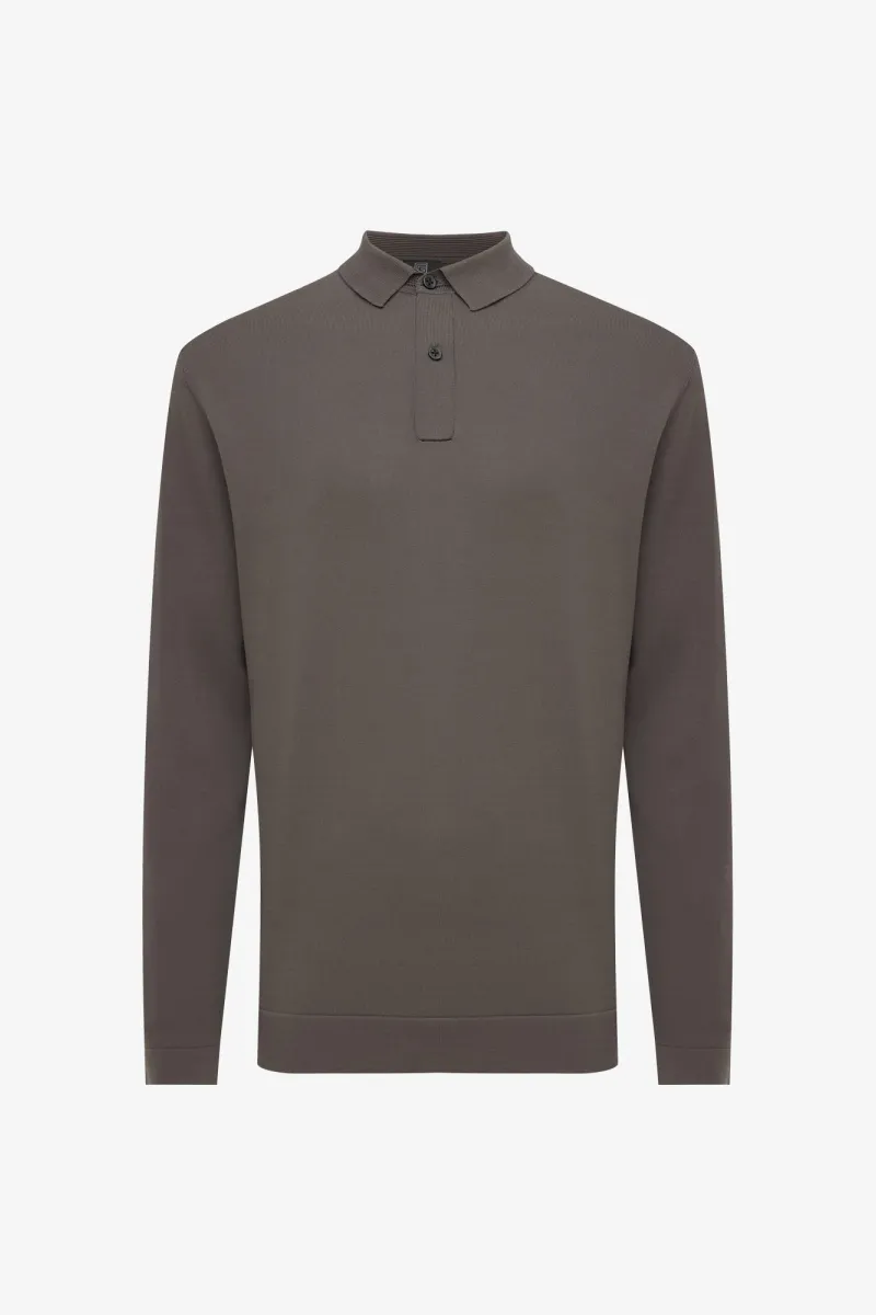 Polo Longsleeve | Taupe