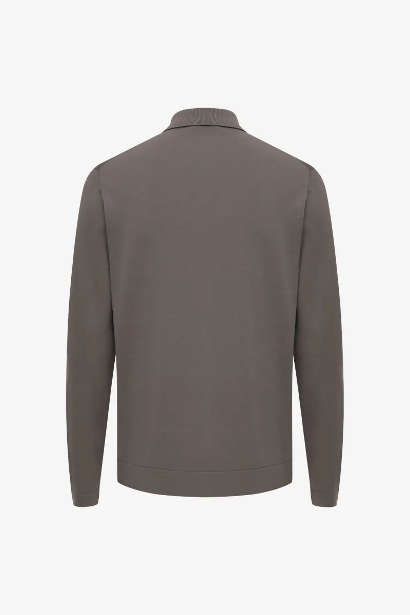Polo Longsleeve | Taupe