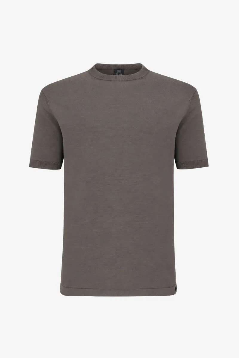 Roundneck T-shirt | Taupe