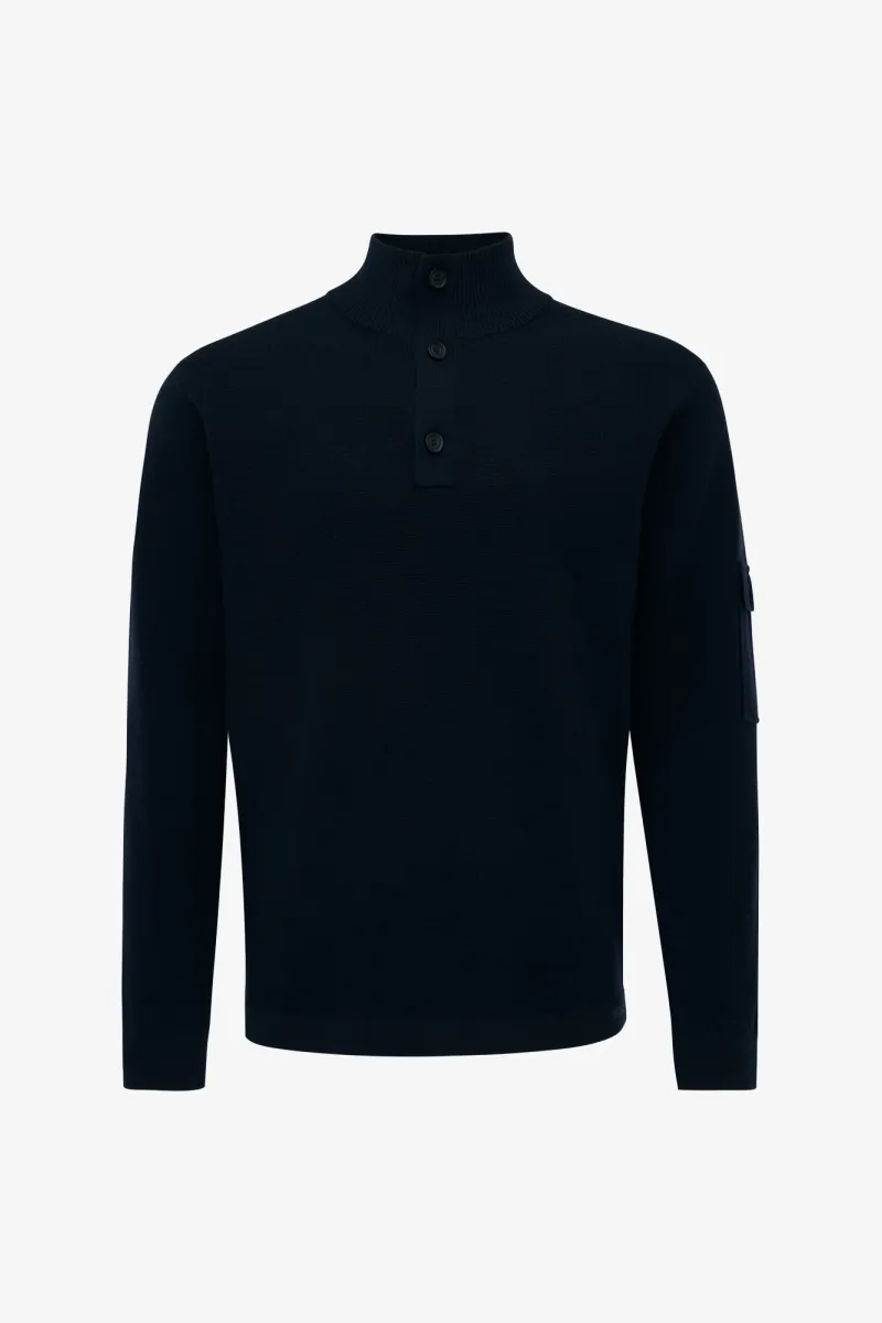 Turtle Button | Donkerblauw