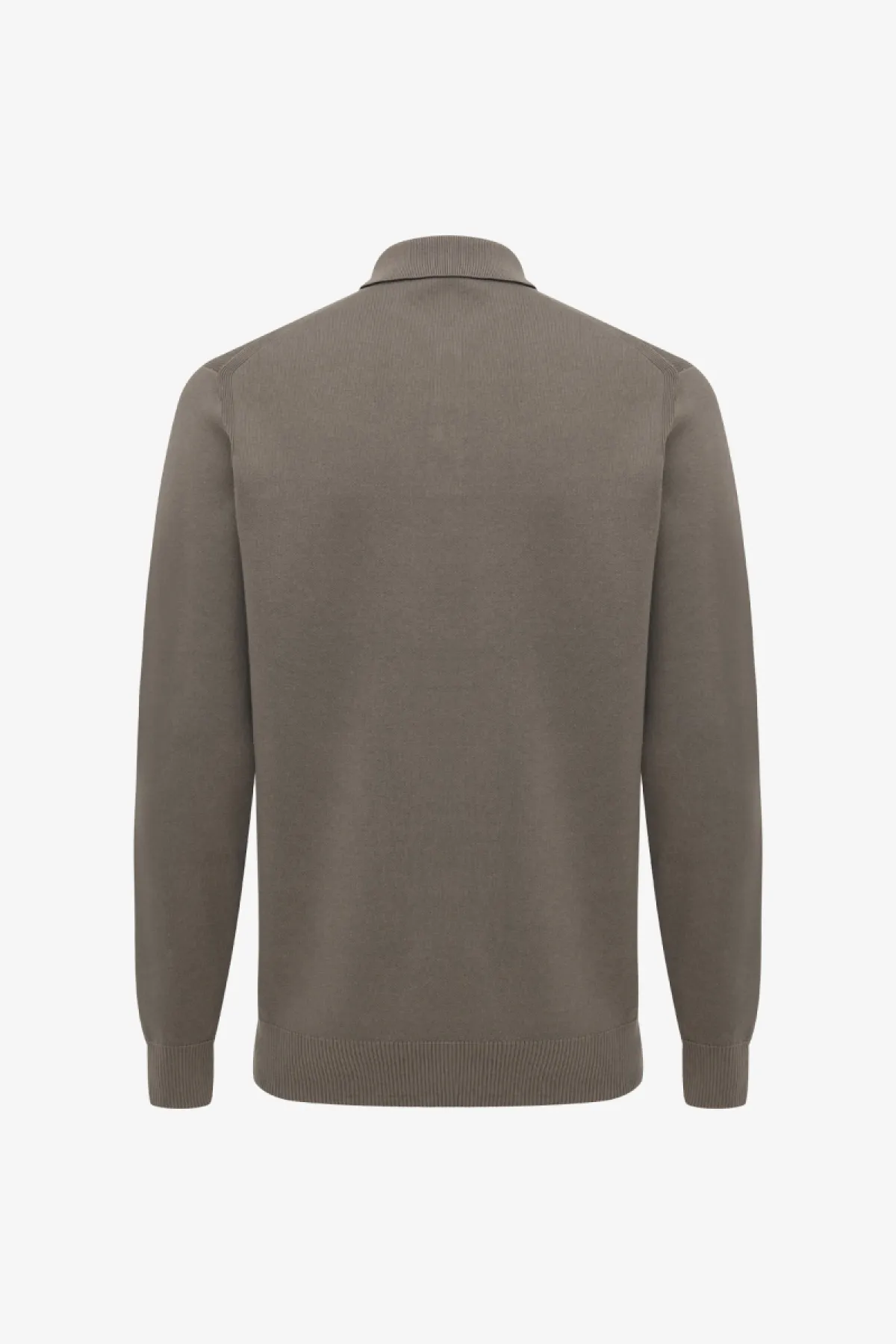 Longsleeve Button Polo | Taupe