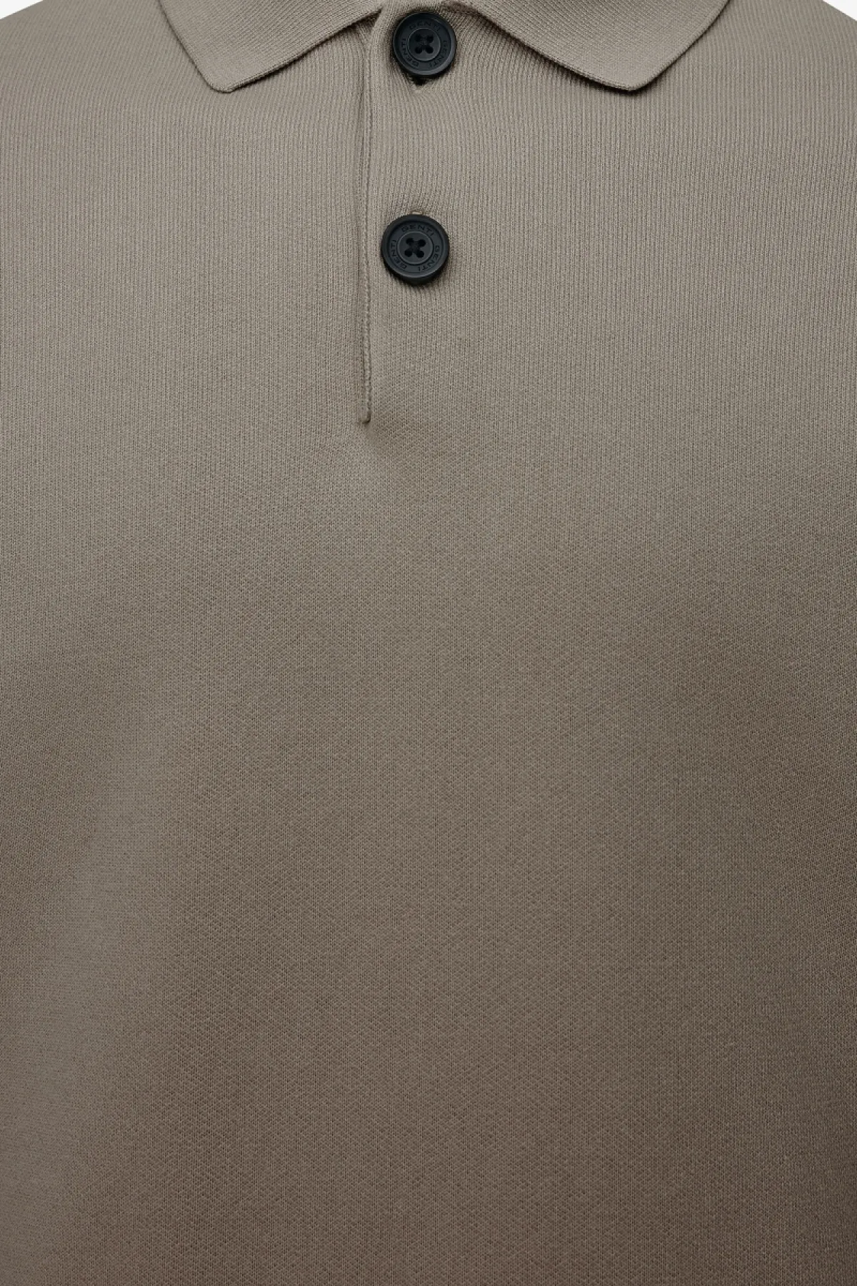 Longsleeve Button Polo | Taupe