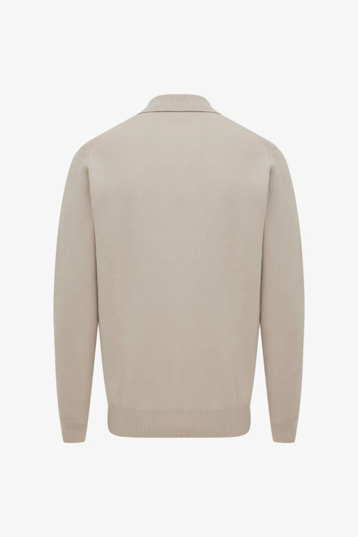 Longsleeve Button Polo | Beige