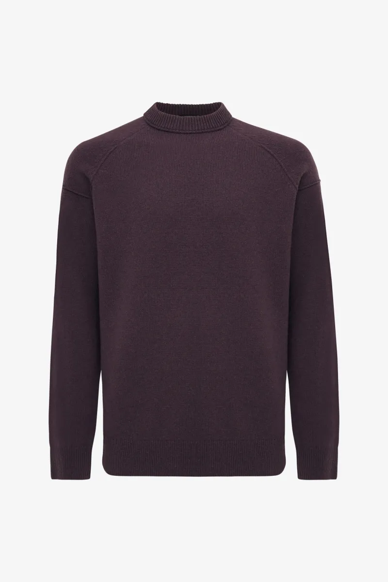 Relaxed Roundneck | Bordeaux