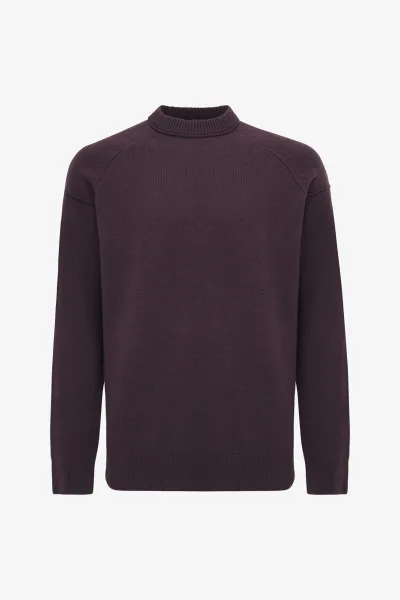 Relaxed Roundneck | Bordeaux