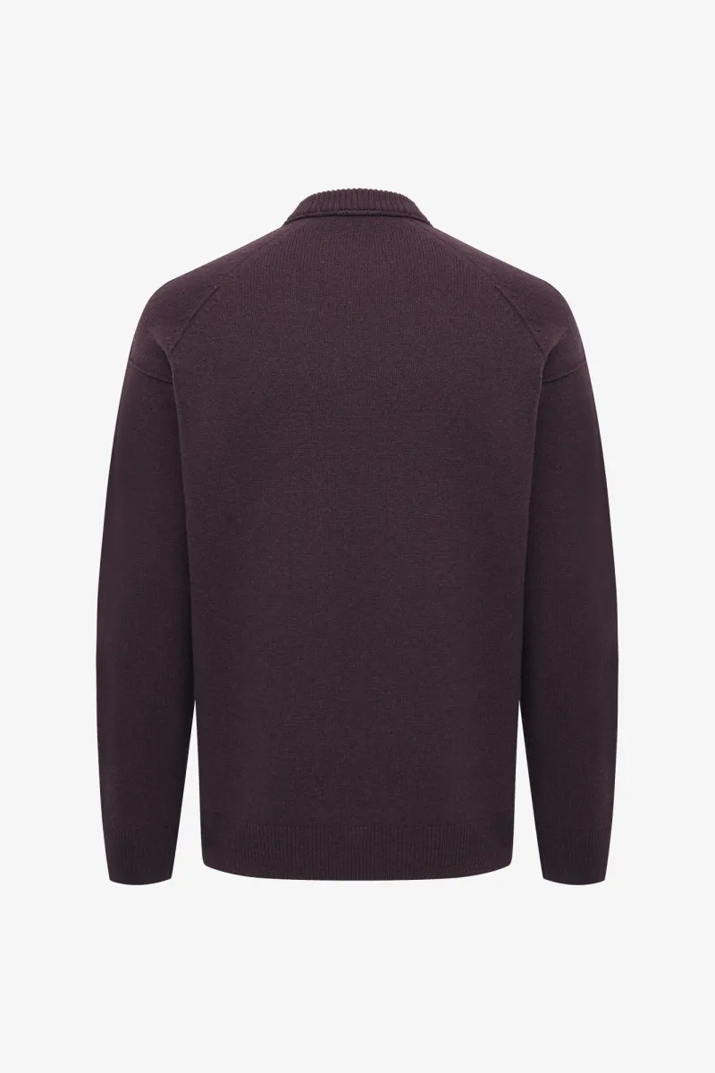 Relaxed Roundneck | Bordeaux