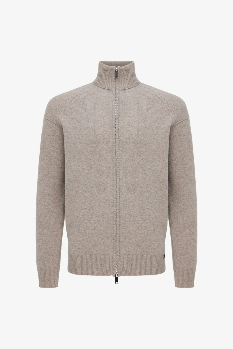 Turtle Zip Jacket | Beige