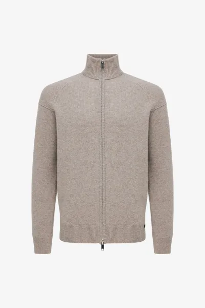 Turtle Zip Jacket | Beige