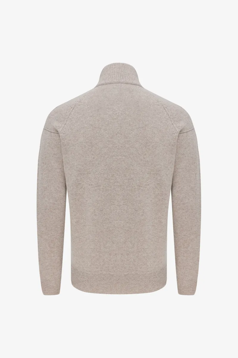 Turtle Zip Jacket | Beige