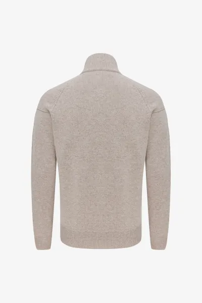 Turtle Zip Jacket | Beige