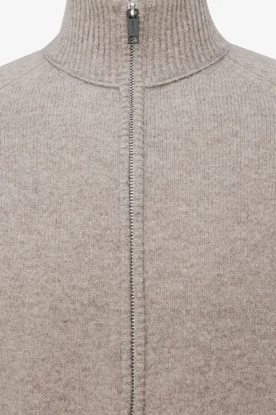 Turtle Zip Jacket | Beige