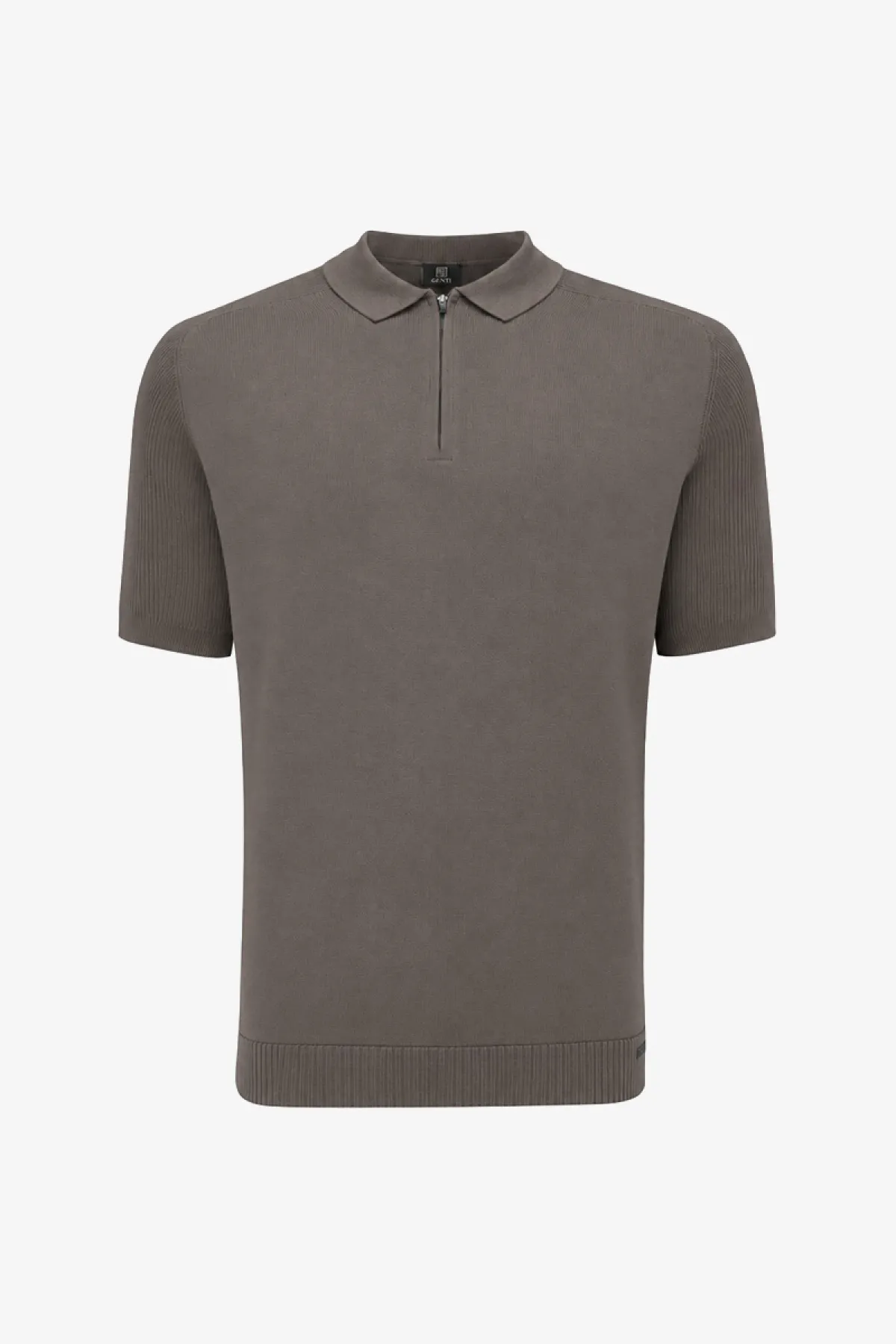 Polo Half Zip | Taupe