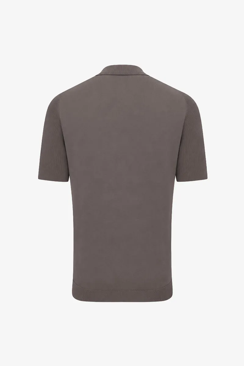 Polo Half Zip | Taupe