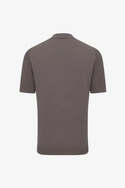 Polo Half Zip | Taupe