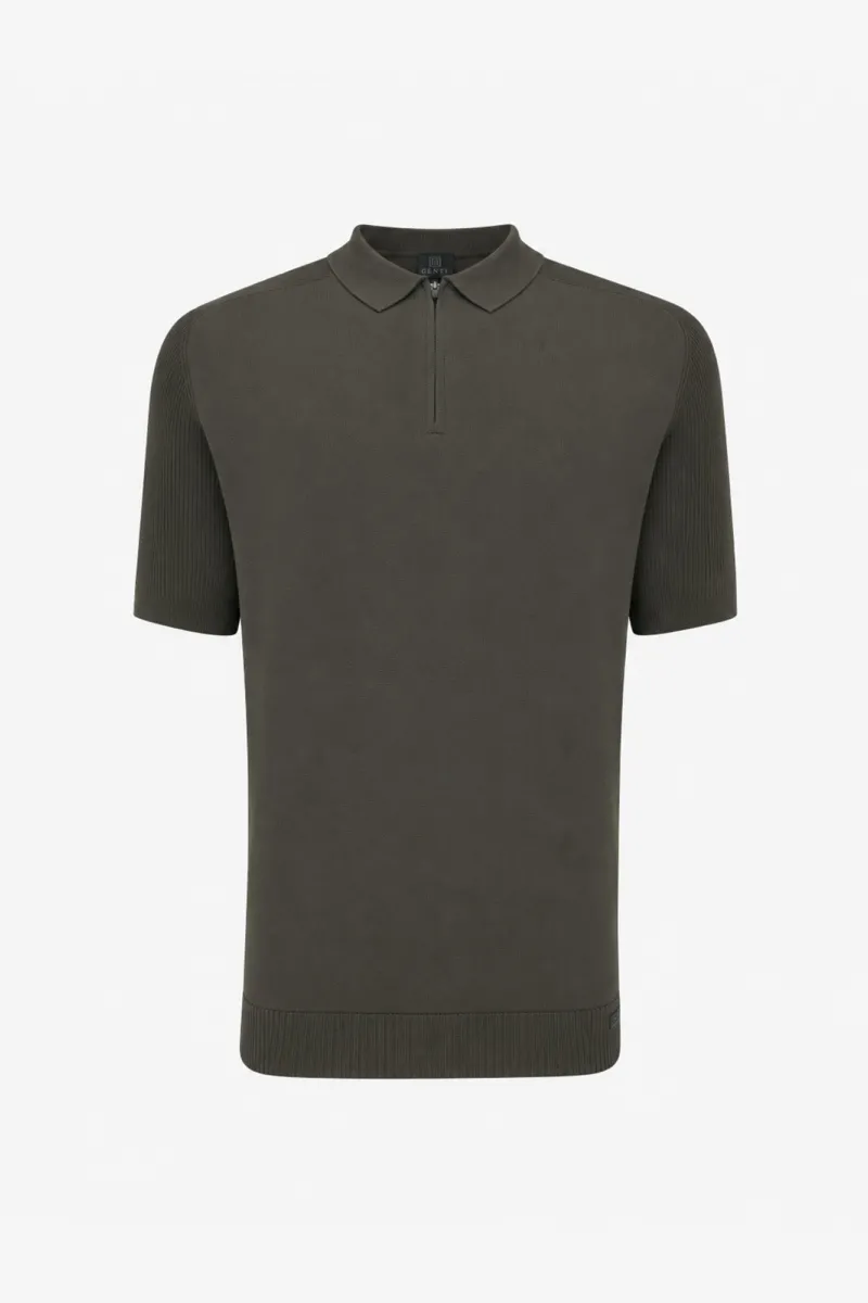Polo Half Zip | Groen