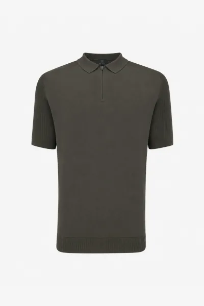 Polo Half Zip | Groen