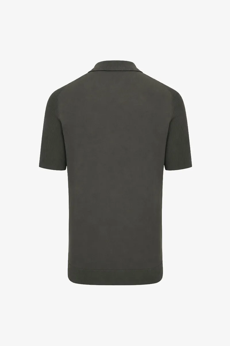 Polo Half Zip | Groen