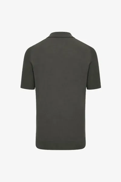 Polo Half Zip | Groen