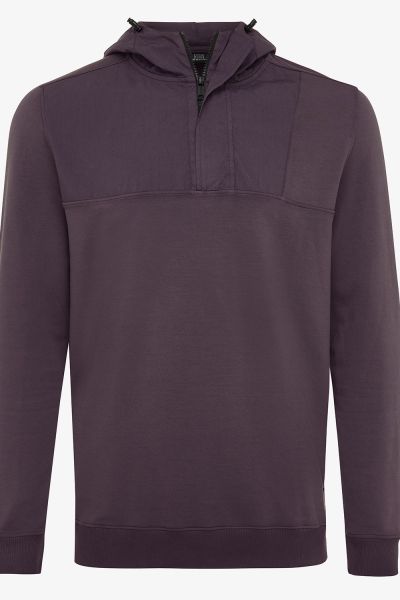 Hoodie zip rood