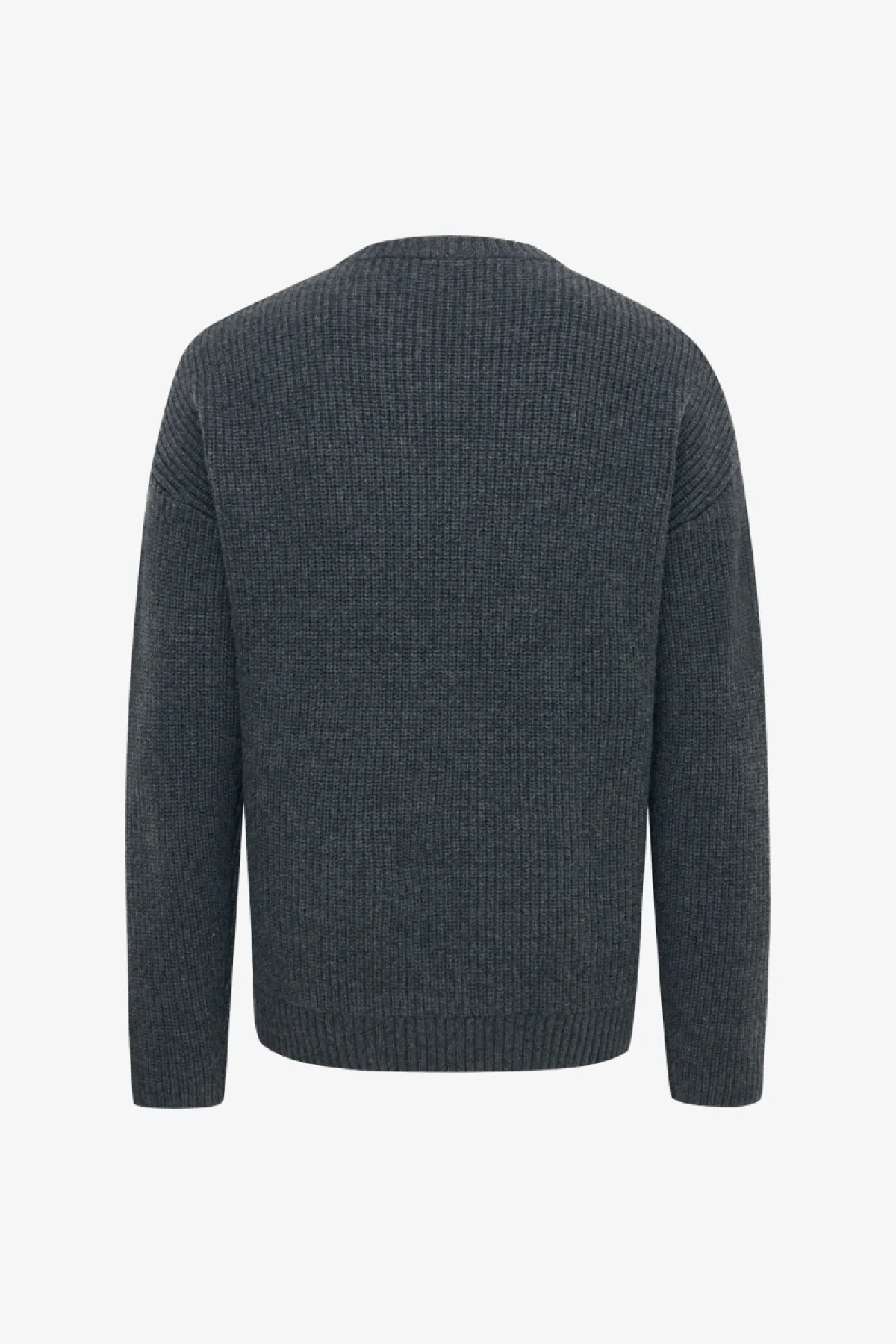 Cable Roundneck | Donkergrijs