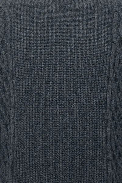 Cable Roundneck | Donkergrijs