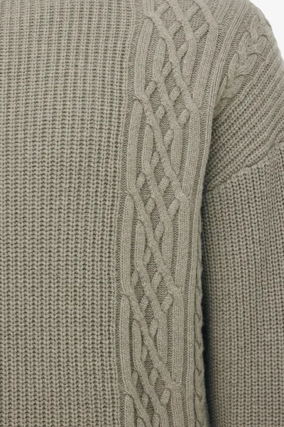 Cable Roundneck | Light Taupe