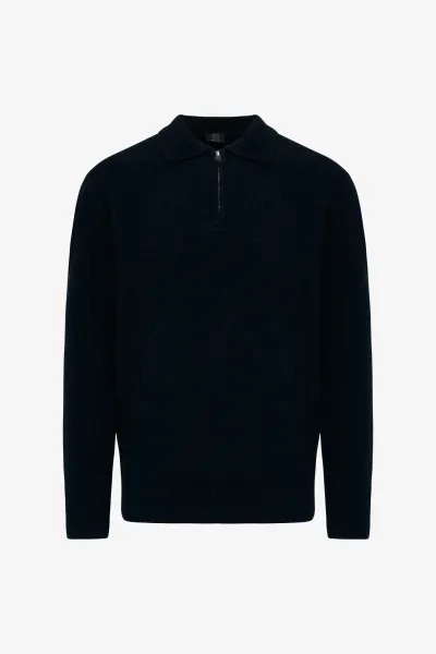 Polo Zip | Zwart