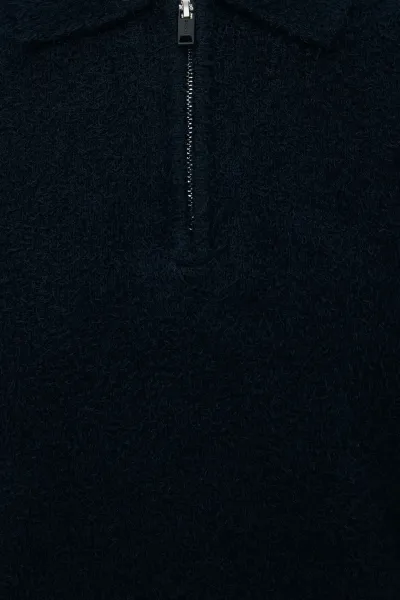 Polo Zip | Zwart