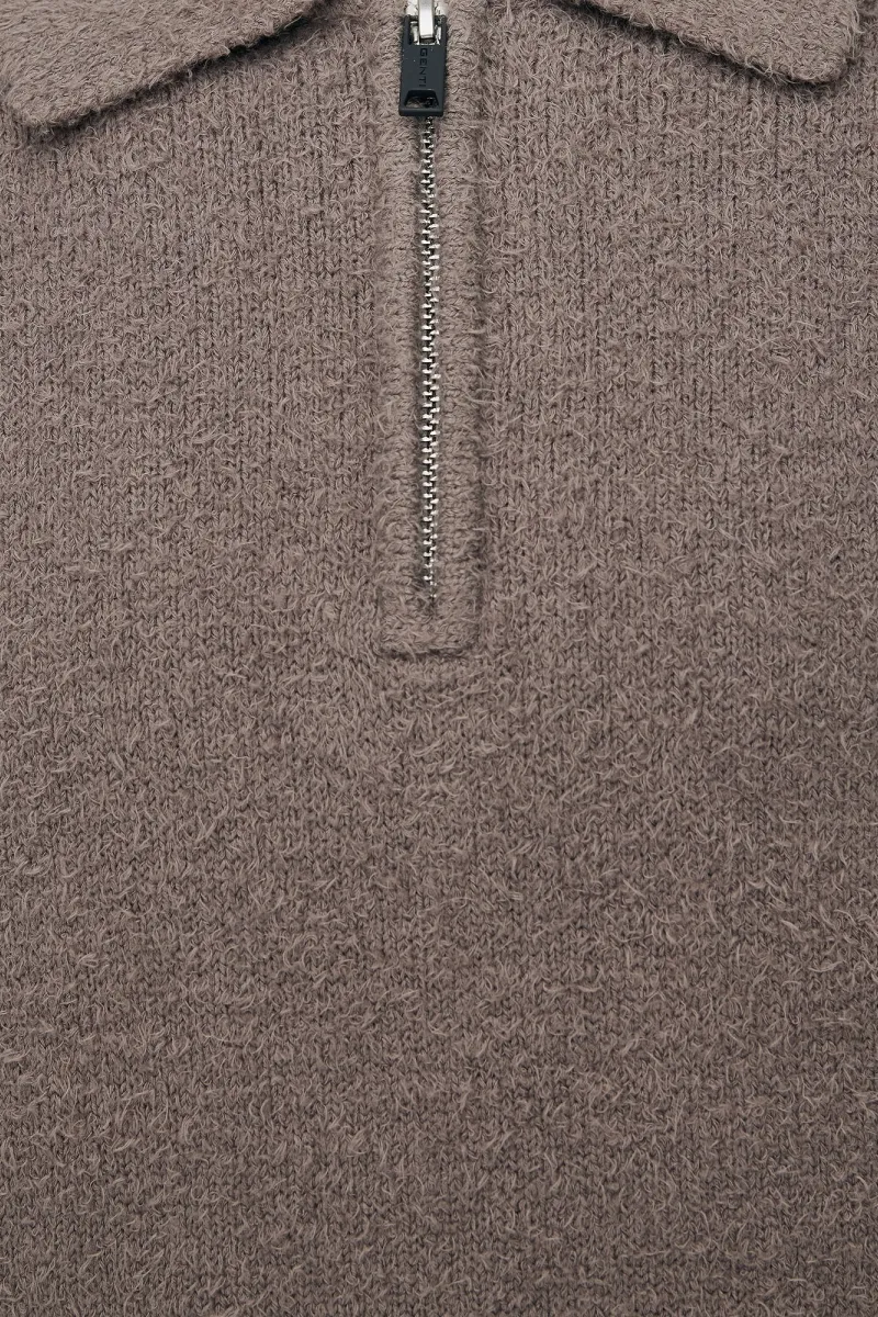 Polo Zip | Taupe