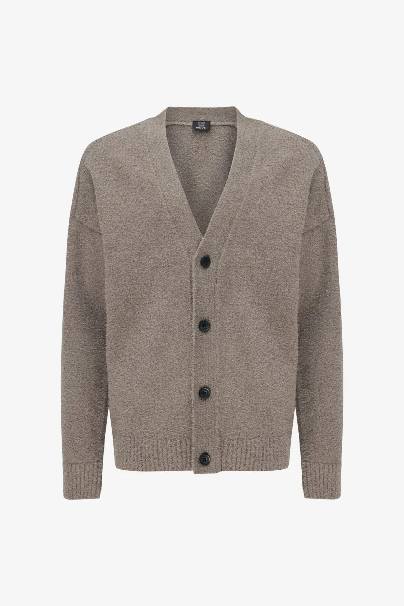 Bouclé Cardigan | Taupe