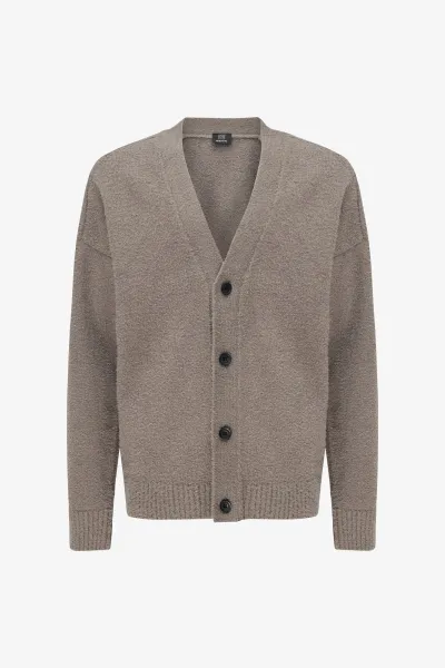 Bouclé Cardigan | Taupe
