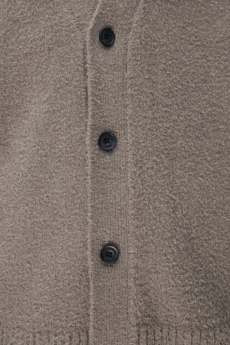 Bouclé Cardigan | Taupe