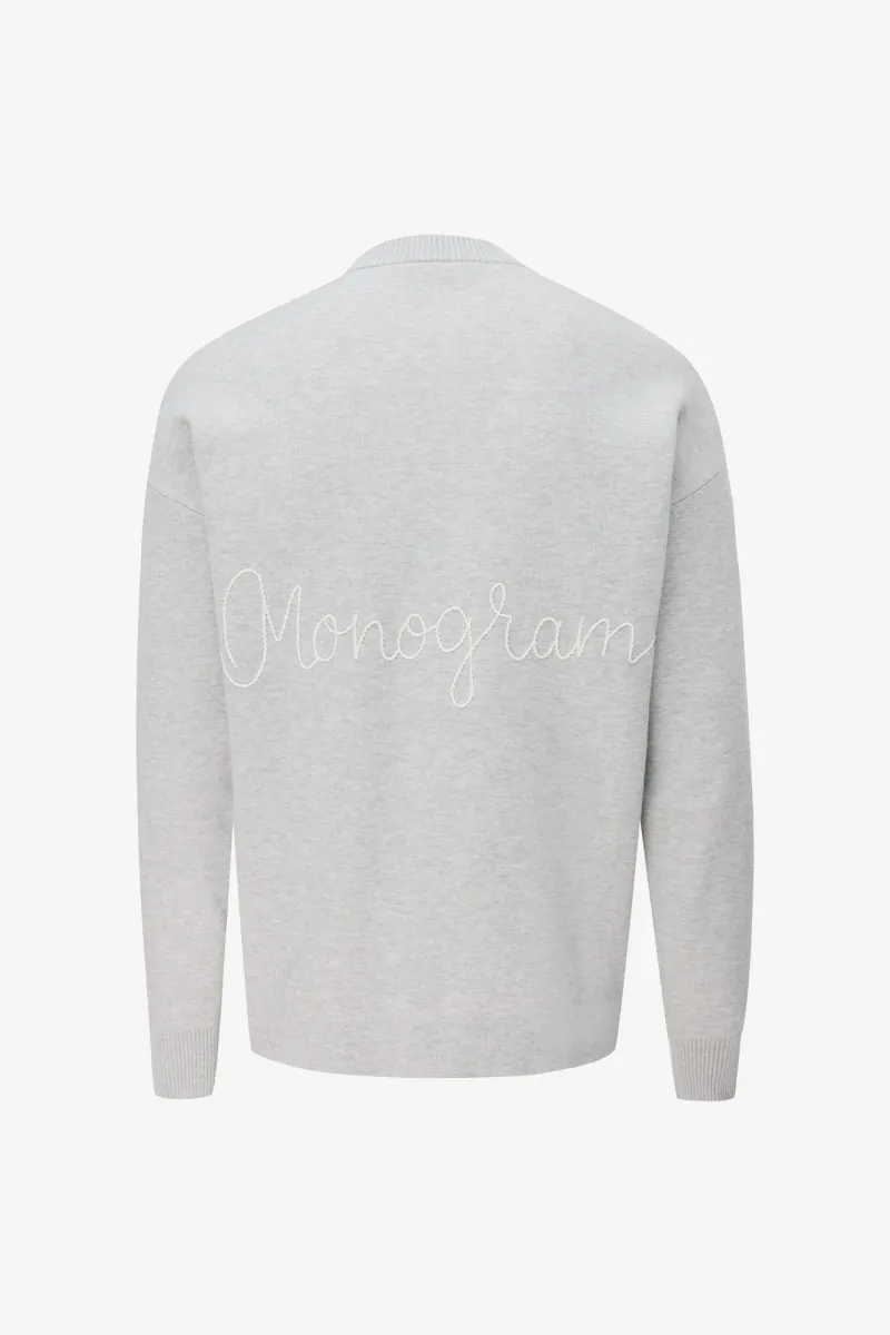 Monogram Roundneck | Grijs