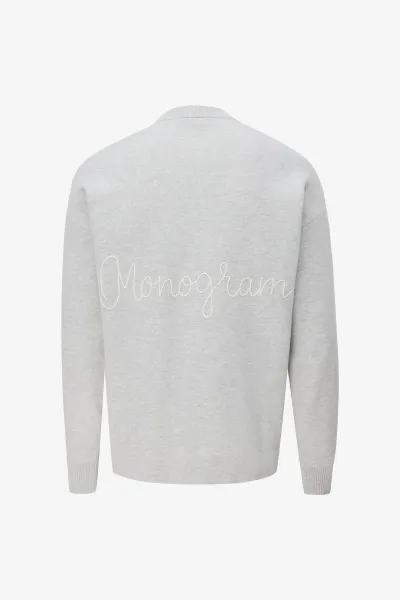 Monogram Roundneck | Grijs