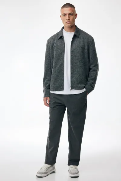 Monogram Overshirt Viper | Donkergrijs