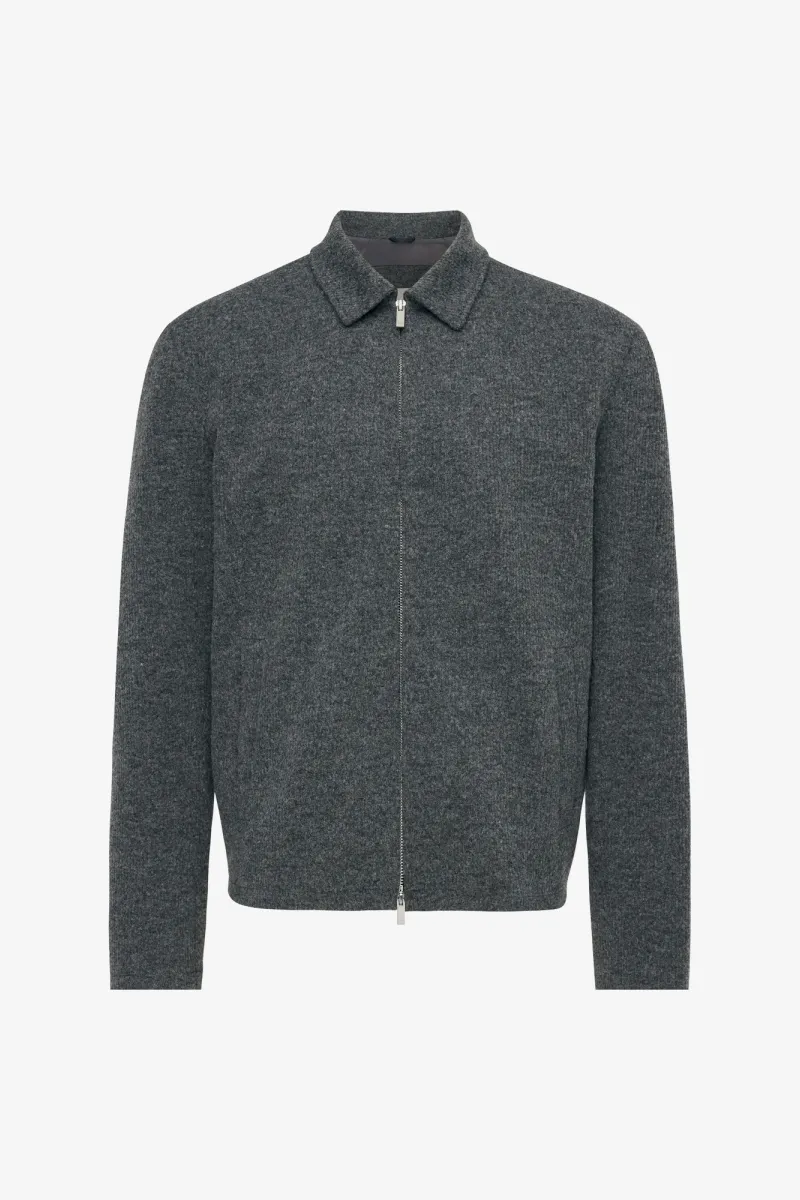Monogram Overshirt Viper | Donkergrijs