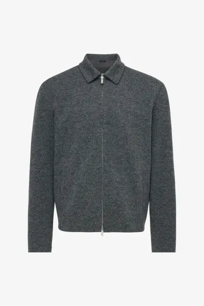 Monogram Overshirt Viper | Donkergrijs