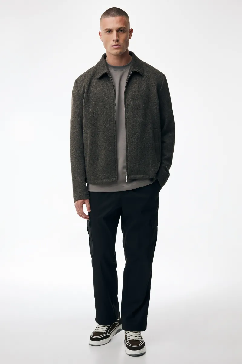 Monogram Overshirt Viper | Donkerbruin