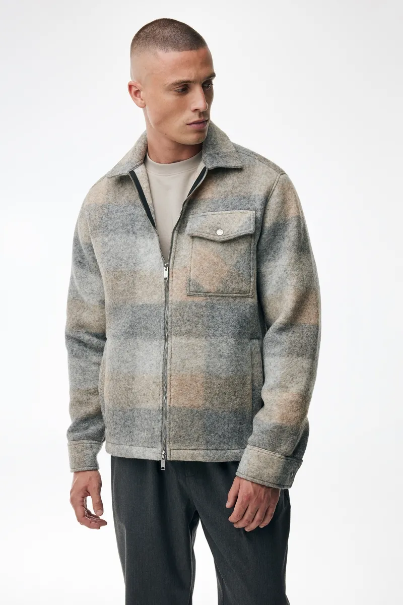 Monogram Overshirt Asher | Beige