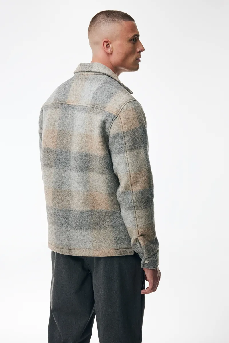 Monogram Overshirt Asher | Beige