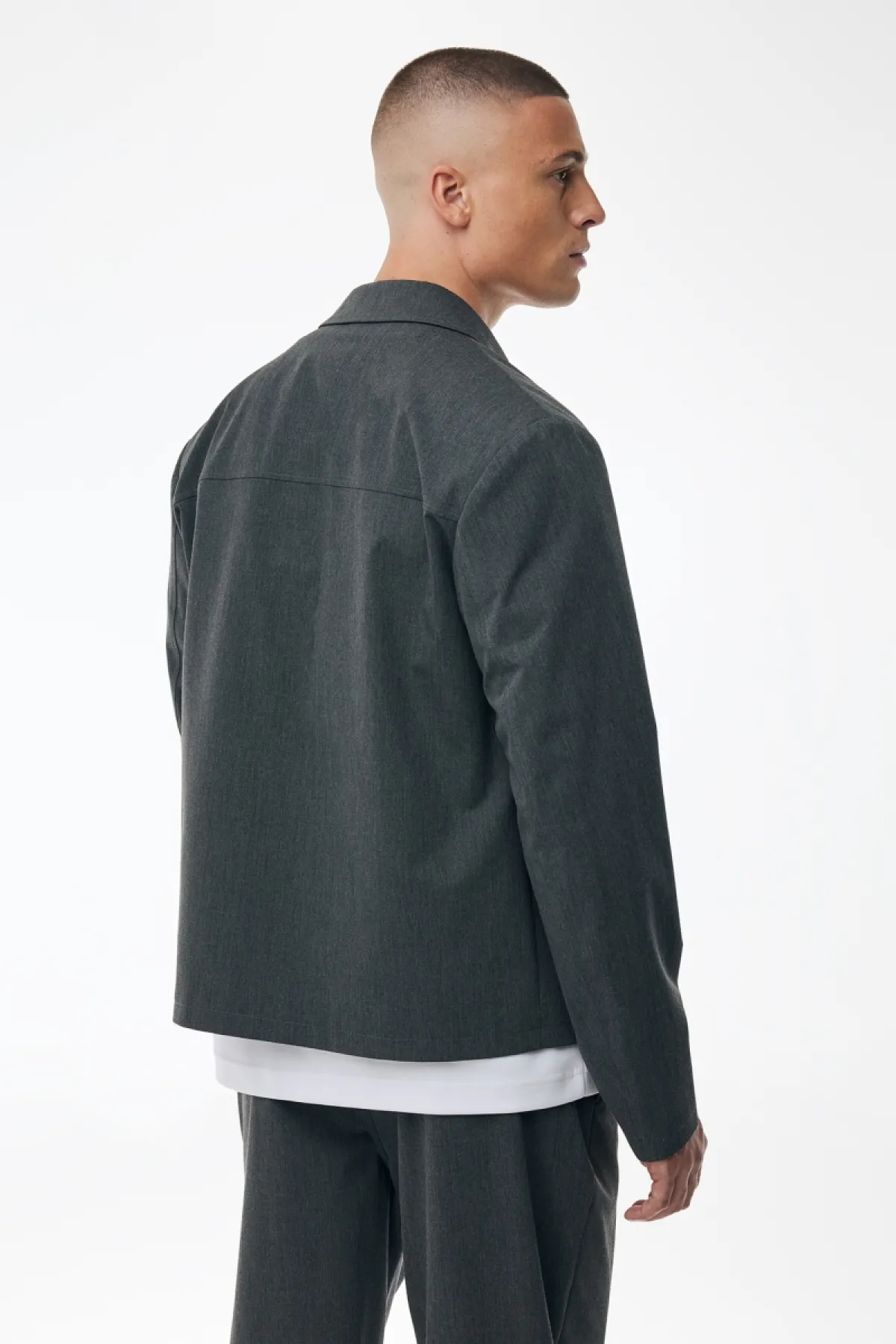 Monogram Jacket Viper | Donkergrijs